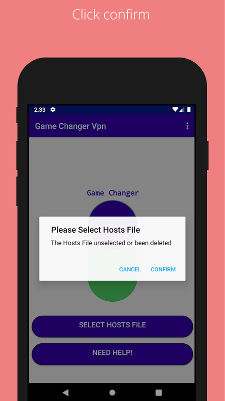 Gaming vpn-Host Changer  Screenshot 1