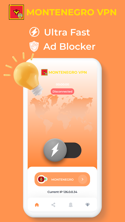 Montenegro VPN - Private Proxy  Screenshot 2