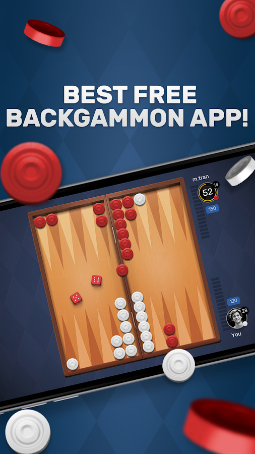 Free Backgammon Go: Best online dice & board games  Screenshot 1