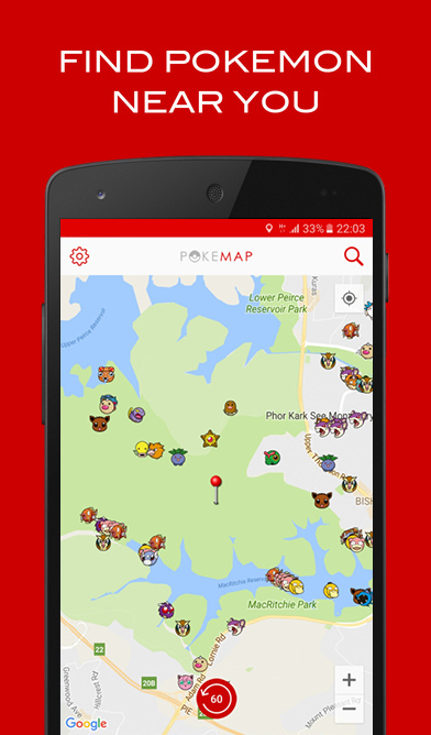 Map for Pokemon GO - PokeMap  Screenshot 1