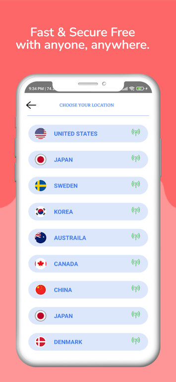 Earth Vpn -  Unlimited Proxy  Screenshot 2