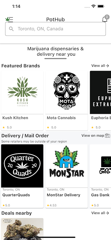 PotHub Marijuana and Cannabis  Screenshot 1