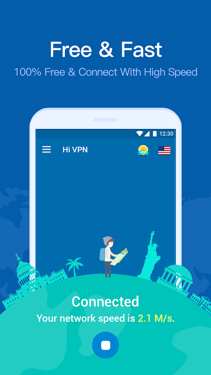 Hi Security VPN -  Unlimited Free Proxy VPN  Screenshot 2