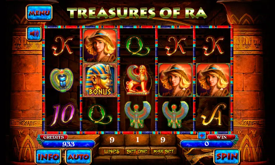 Treasures of RA Slot  Screenshot 1