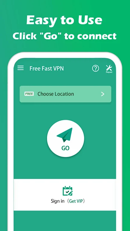 Free Fast VPN - Unlimited secure proxy VPN  Screenshot 1