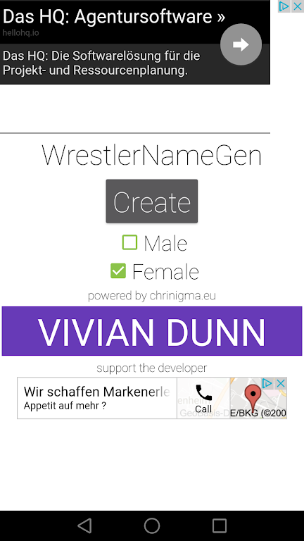 Wrestler Name Generator  Screenshot 1