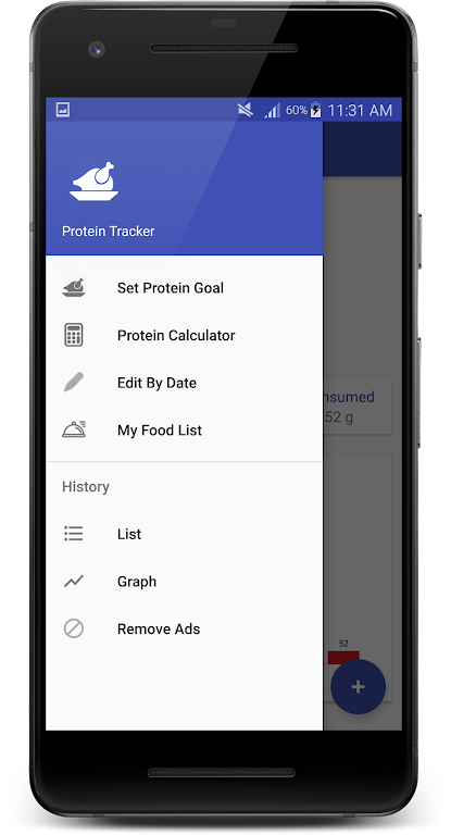 Protein Tracker  Screenshot 2