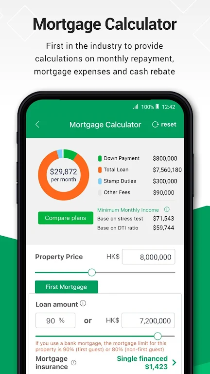 HK Property Mortgage Calc  Screenshot 2