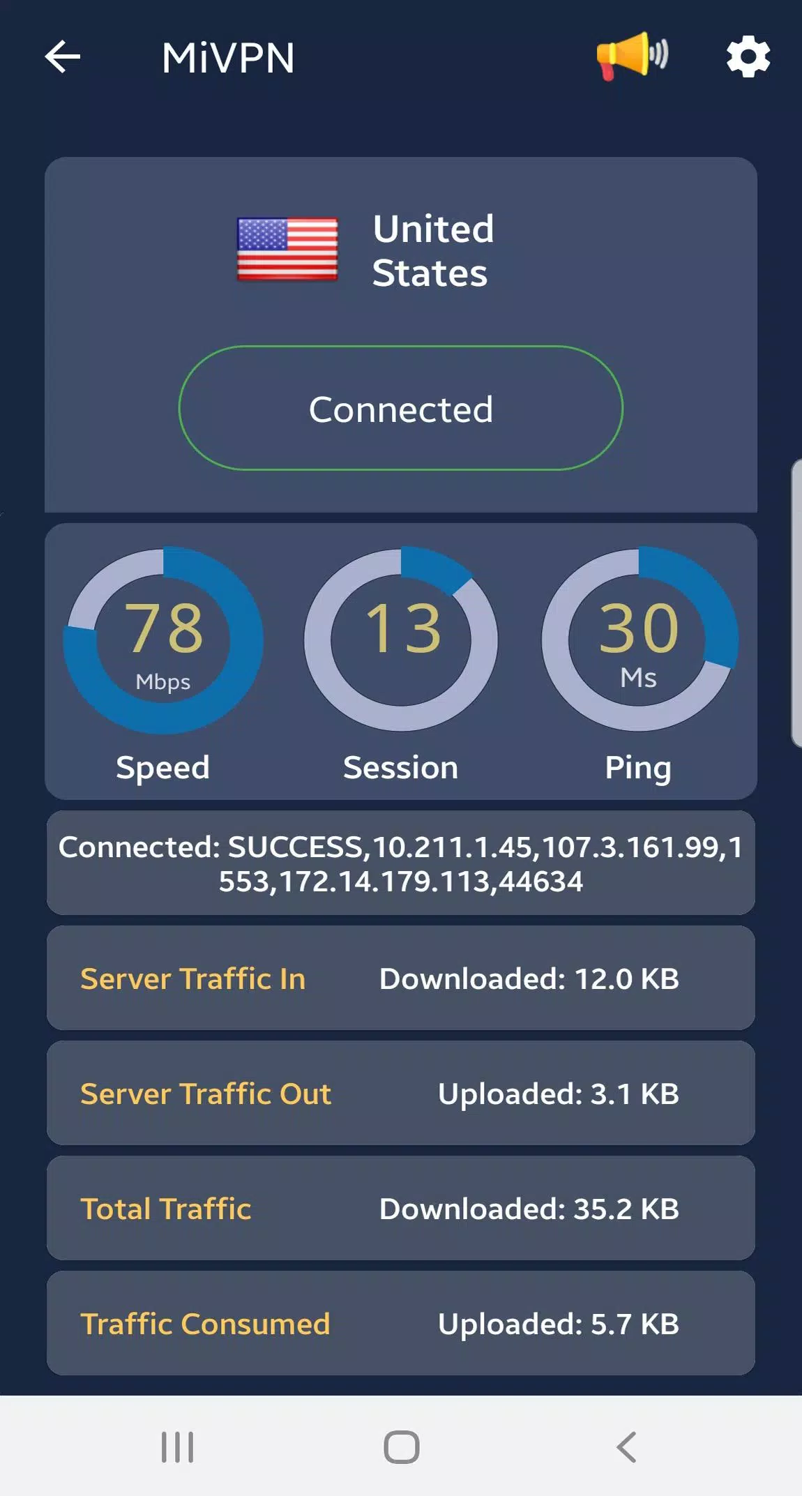 MiVPN - Free Fast & Secure VPN, Phone Booster  Screenshot 1