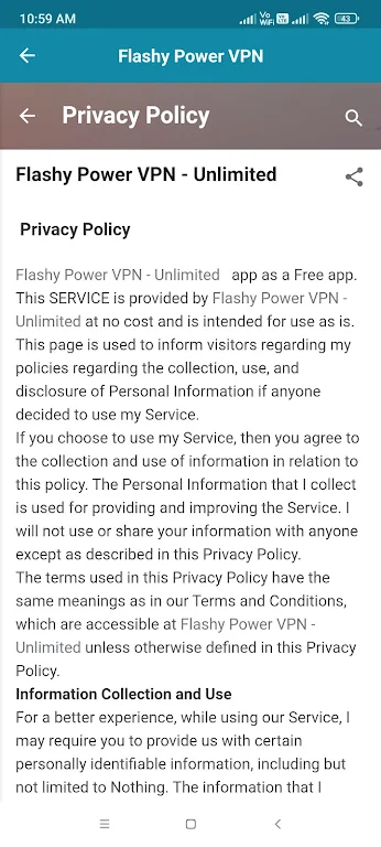 Flashy Power VPN -JP Unlimited  Screenshot 1