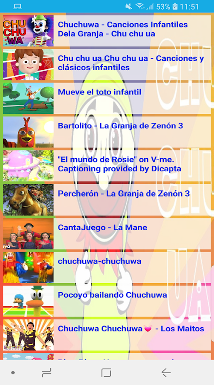 Chuchuwa Chuchuwa Videos Infantiles  Screenshot 2