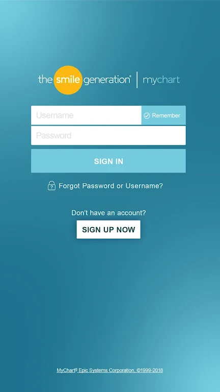 Smile Generation MyChart  Screenshot 2