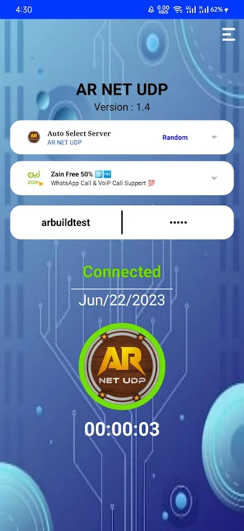 AR NET UDP - Fast Secure VPN  Screenshot 3