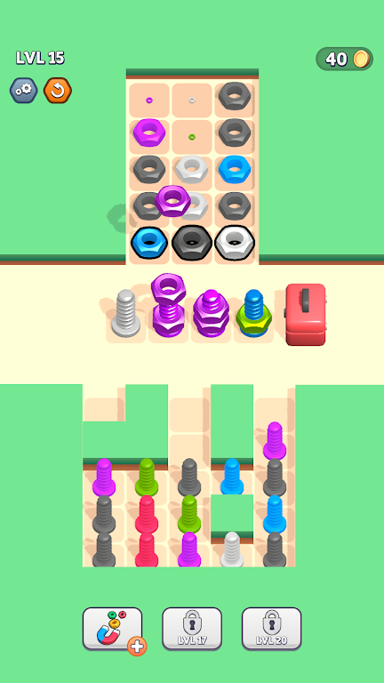 Bolt Match 3D  Screenshot 1