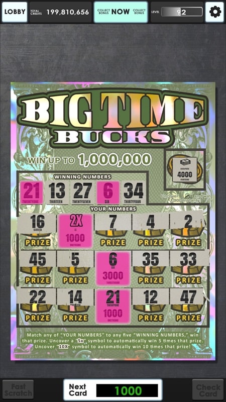 Lucky Lottery Scratchers  Screenshot 3