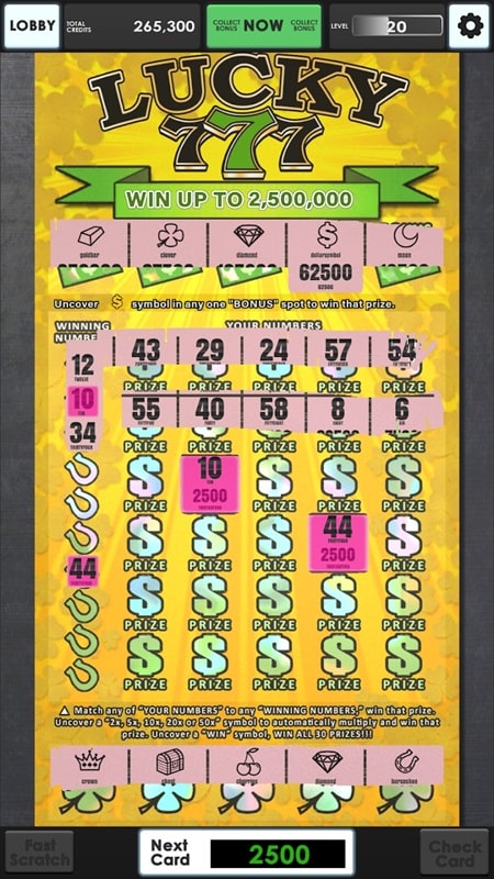 Lucky Lottery Scratchers  Screenshot 2