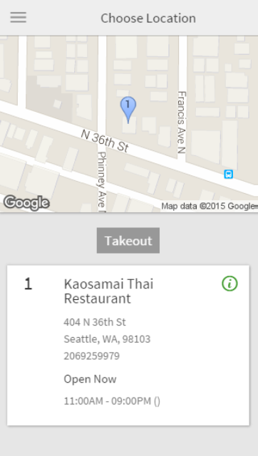 Kaosamai Thai Restaurant  Screenshot 2