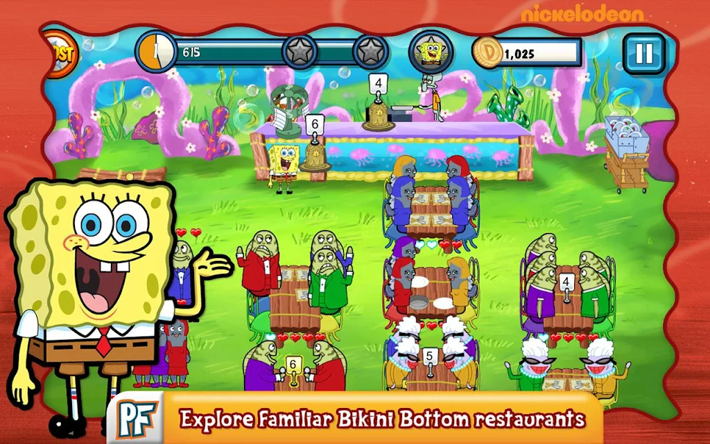 SpongeBob Diner Dash  Screenshot 1