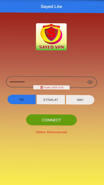 Sayed VPN - CyberGuard  Screenshot 1