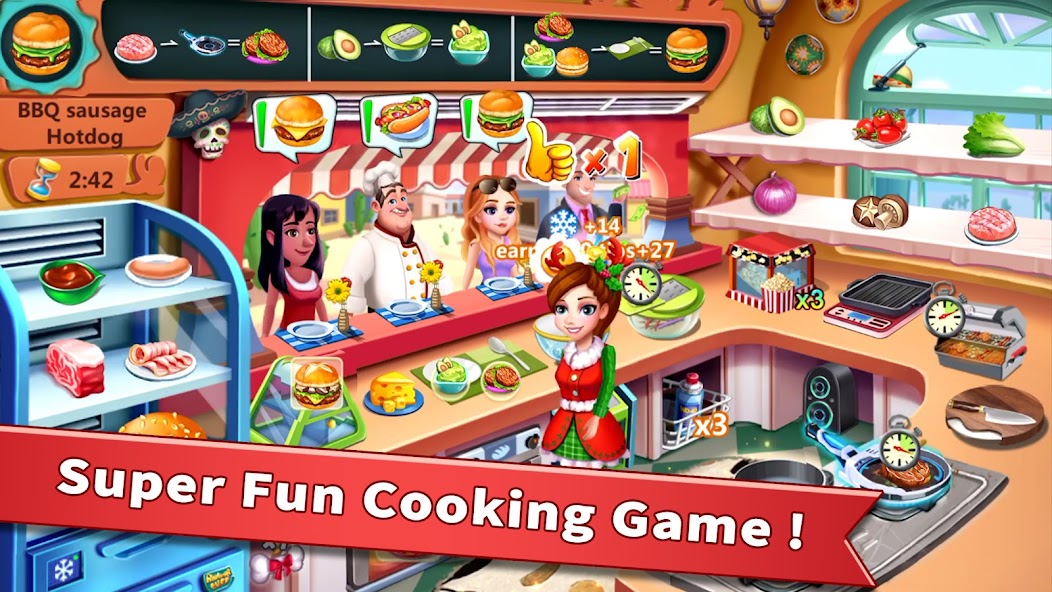 Rising Super Chef - Cook Fast Mod  Screenshot 1