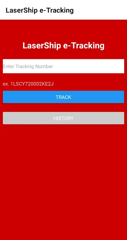 LaserShip e-Tracking  Screenshot 1