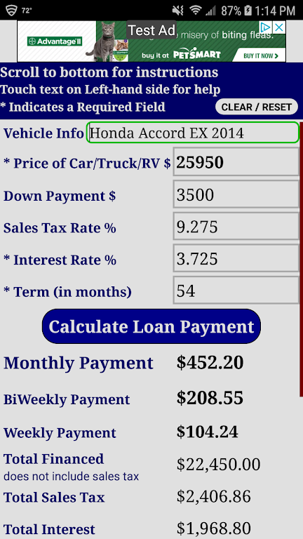 Car Truck Payment Calculator  Screenshot 2