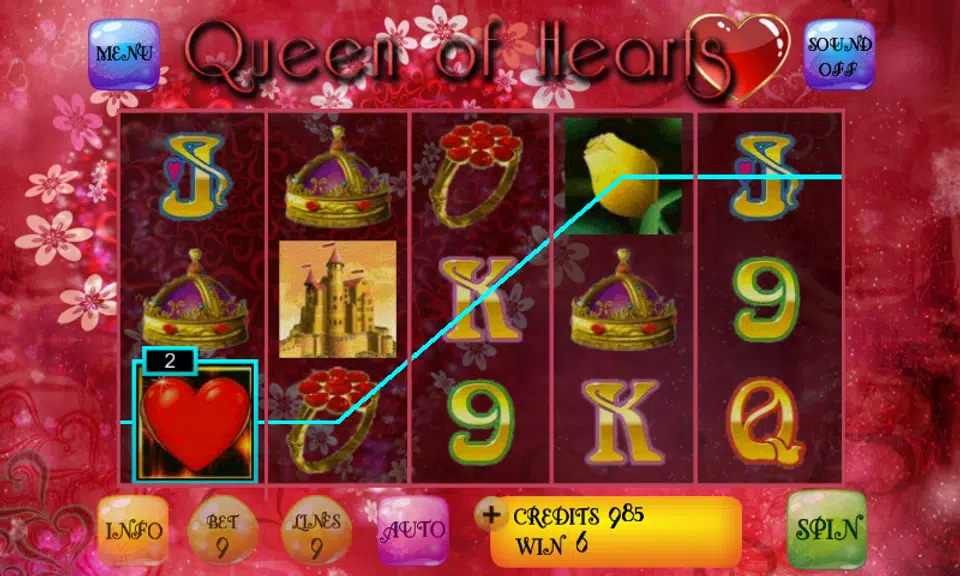 Queen Of Hearts Slot  Screenshot 1