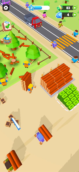 Wood Factory – Lumber Tycoon Mod  Screenshot 1