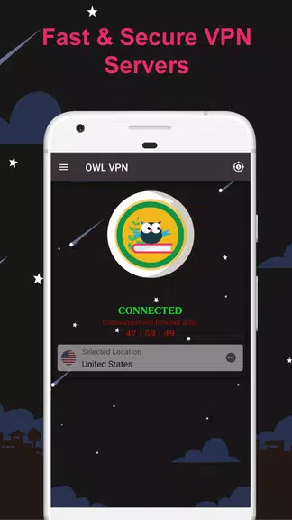 Owl VPN : Fast, Free, Unlimited, Super secure VPN  Screenshot 1