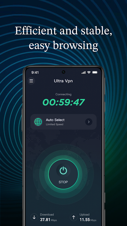 Ultra VPN - Speed of Light  Screenshot 3