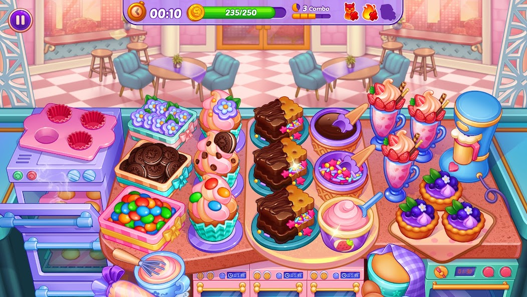 Cooking Crush - Cooking Game Mod  Screenshot 3