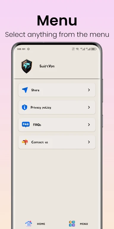 Swift VPN: Fast, Lite & Secure  Screenshot 2