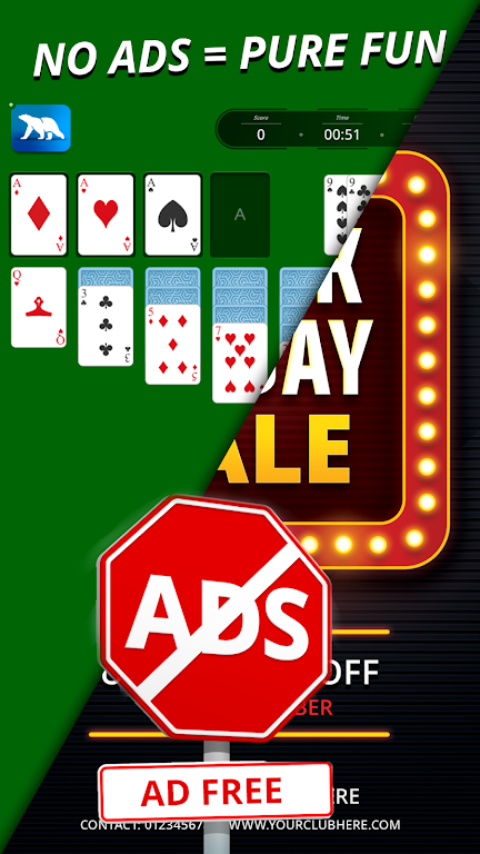 Solitaire - 3 in 1 Card games  Screenshot 2