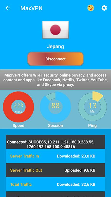 MaxVPN - Free Unlimited VPN  Screenshot 2