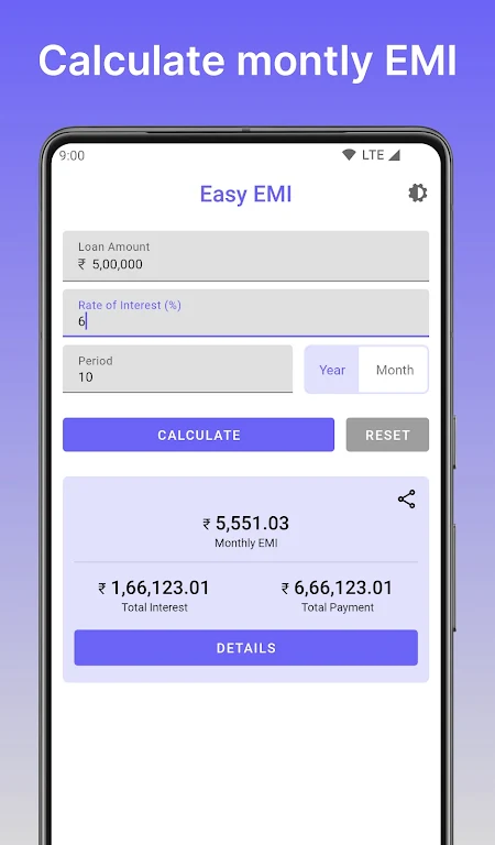 Easy EMI - EMI Loan Calculator  Screenshot 1