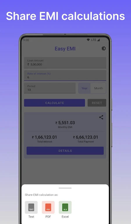 Easy EMI - EMI Loan Calculator  Screenshot 3