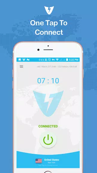 Lightning VPN - free unlimited & secured VPN  Screenshot 1