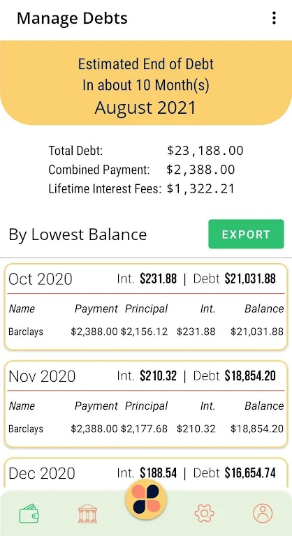 Debt Planner & Calculator  Screenshot 3