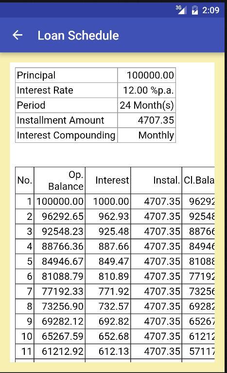 Interest(ing) Calculator  Screenshot 2