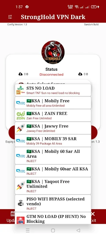 StrongHold VPN Dark  Screenshot 1