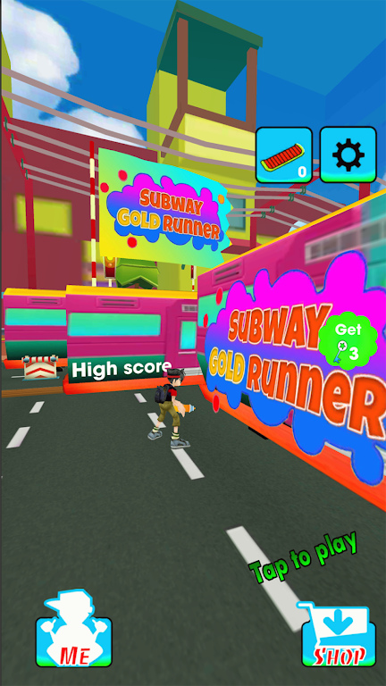 Subway Gold Boy Runner: Endles Mod  Screenshot 1