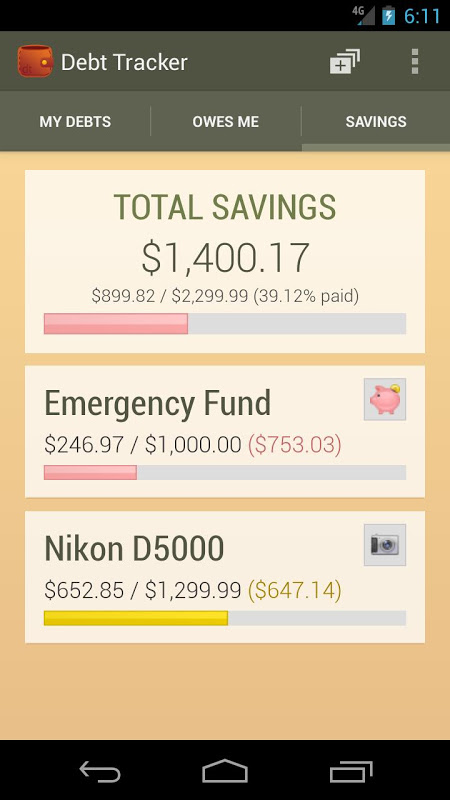 Debt Tracker  Screenshot 2