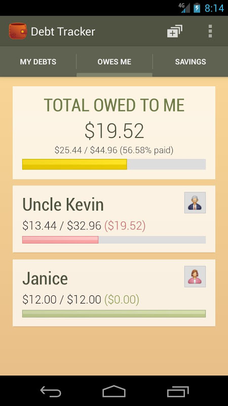 Debt Tracker  Screenshot 4