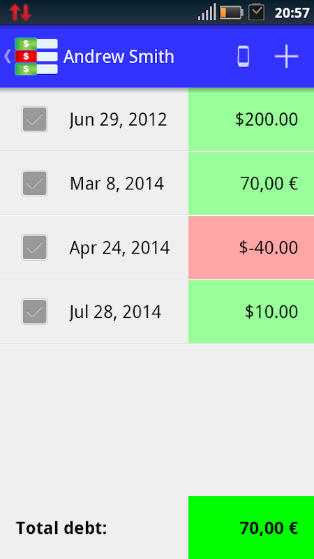 Debt Note  Screenshot 2