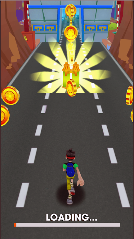 Subway Gold Boy Runner: Endles Mod  Screenshot 2