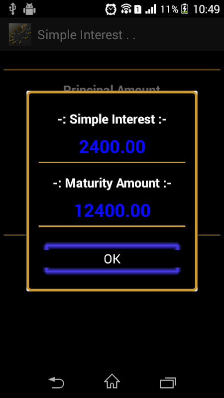 Interest Calculater  Screenshot 3