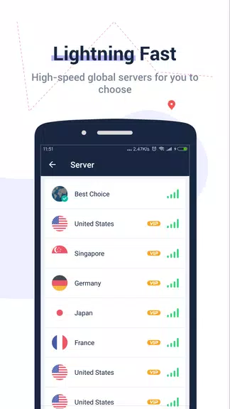 Top VPN - Secure, Private, Free Internet Unlimited  Screenshot 3