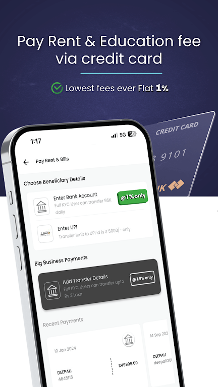 Credit Card, Invest & Bills  Screenshot 2