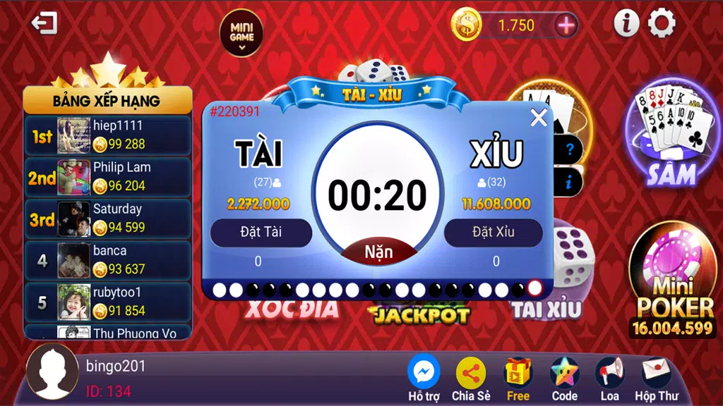 Đánh Bài Nổ Hũ - Bingo9999  Screenshot 3