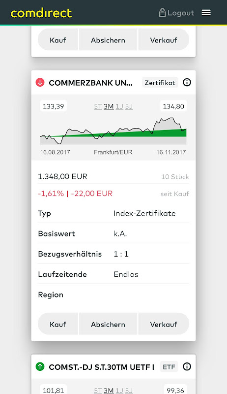 comdirect mobile App  Screenshot 4